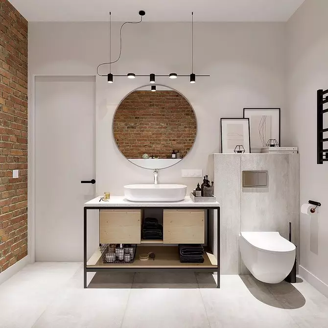 Rozložení a design koupelny 6 m2. m Například 11 Stylové projekty 3760_69