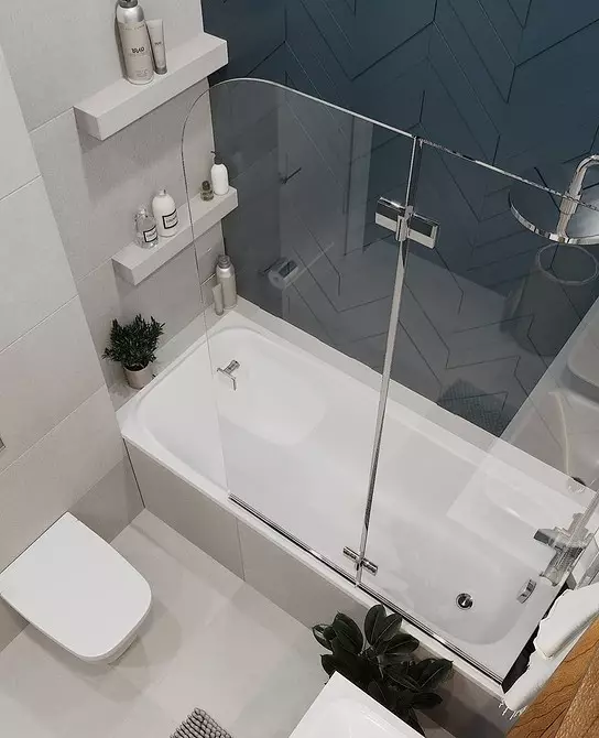 Rozložení a design koupelny 6 m2. m Například 11 Stylové projekty 3760_79