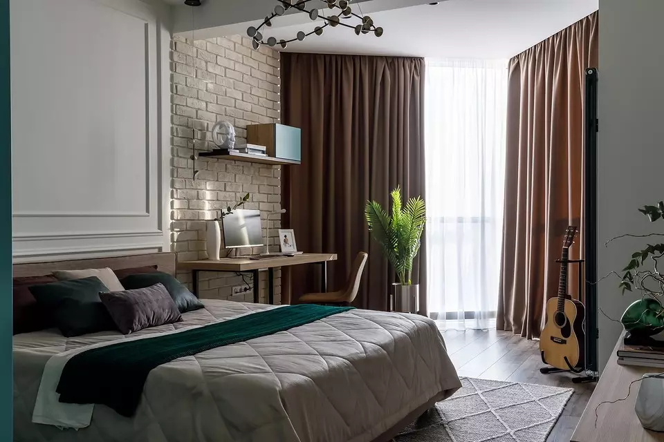 Apartamento de dúas habitacións en Krasnodar en cores cálidas 3816_6