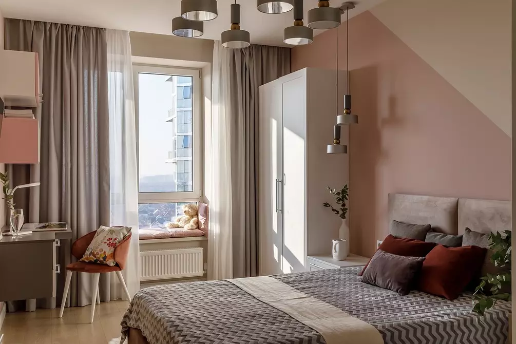 Тристаен апартамент в Краснодар в топли цветове 3816_63