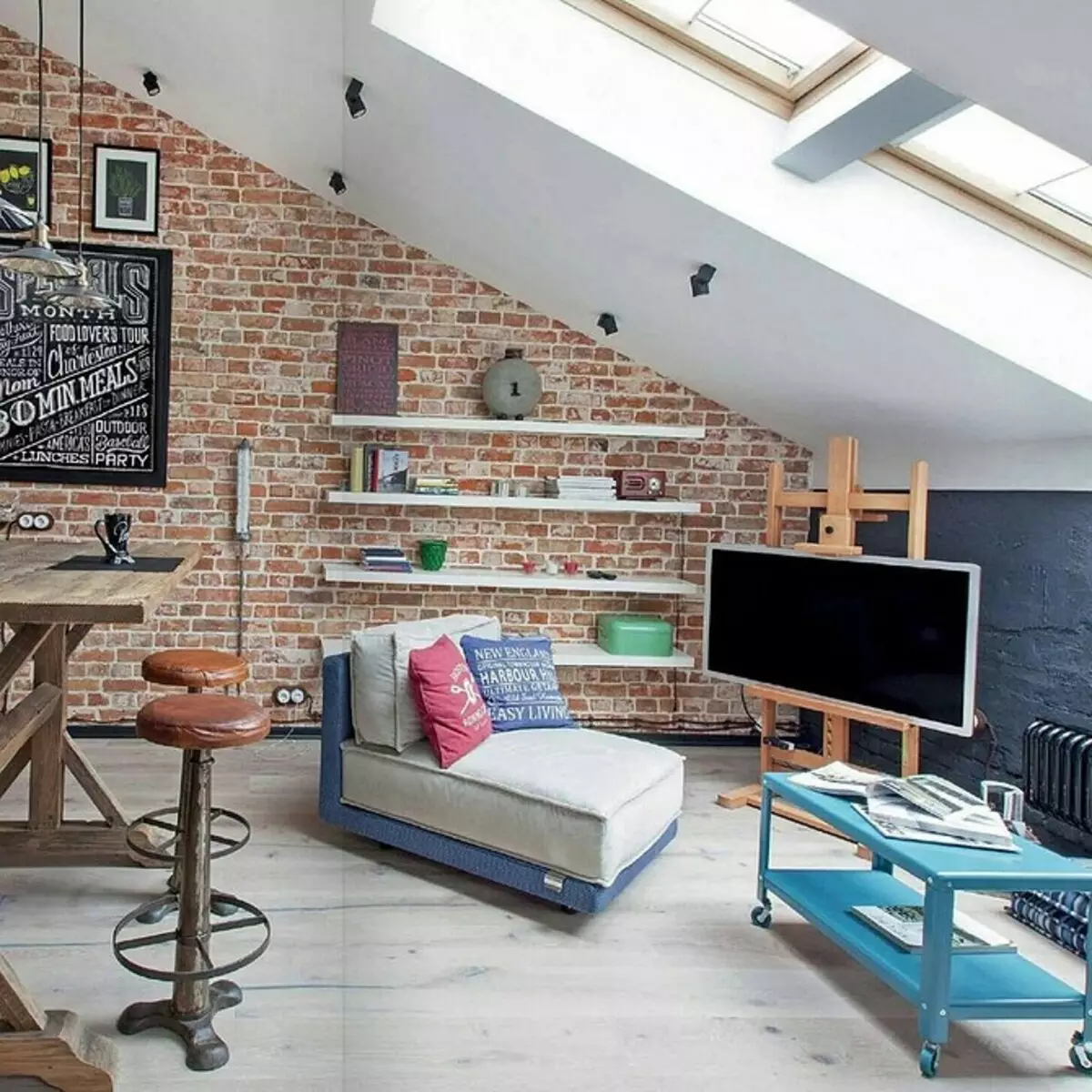 Nós elaboramos um quarto infantil em estilo loft, levando em conta a idade de uma criança 3836_19