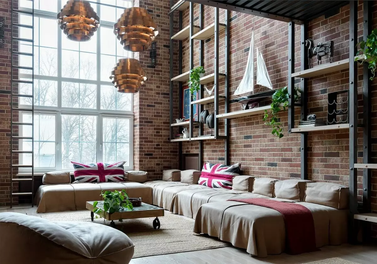 Three-storey loft style with a large seating area, library and creative workshop 3861_6