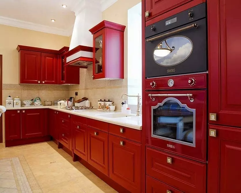 Як оформити дизайн червоно-білої кухні: актуальні поради і антиприкладом 3877_101