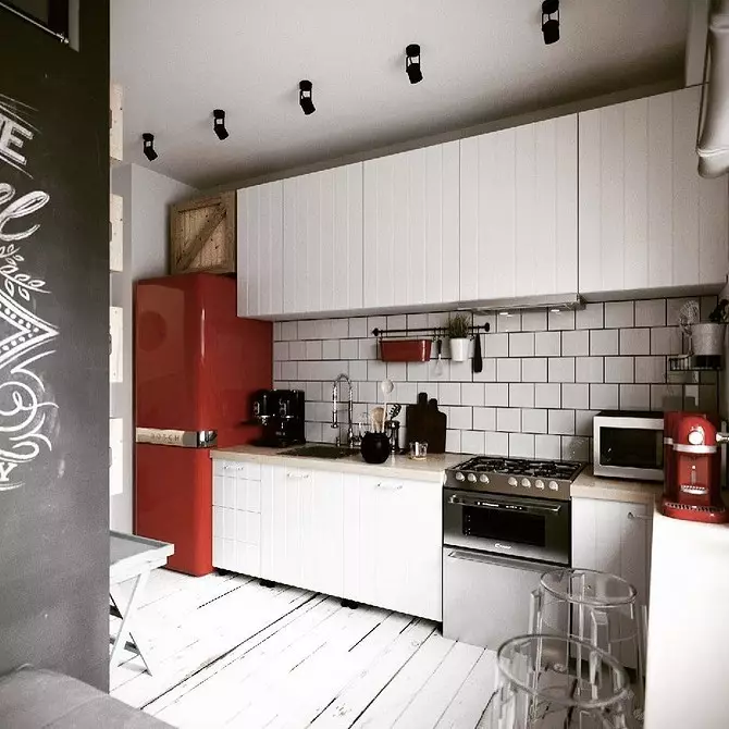 Улаан цагаан гал тогооны өрөөний загварыг хэрхэн яаж гаргах вэ: Одоогийн зөвлөмж, антипрод 3877_119