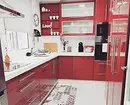 Cómo emitir un diseño de cocina blanca roja: consejos y antiprodios actuales 3877_136