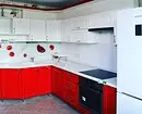 ریڈ وائٹ باورچی خانے کے ڈیزائن کو کیسے جاری رکھیں: موجودہ تجاویز اور اینٹیپروڈس 3877_141
