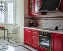 Kuinka antaa punaisen valkoisen keittiön suunnittelu: nykyiset vinkit ja antiprodit 3877_65