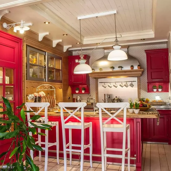 Улаан цагаан гал тогооны өрөөний загварыг хэрхэн яаж гаргах вэ: Одоогийн зөвлөмж, антипрод 3877_95
