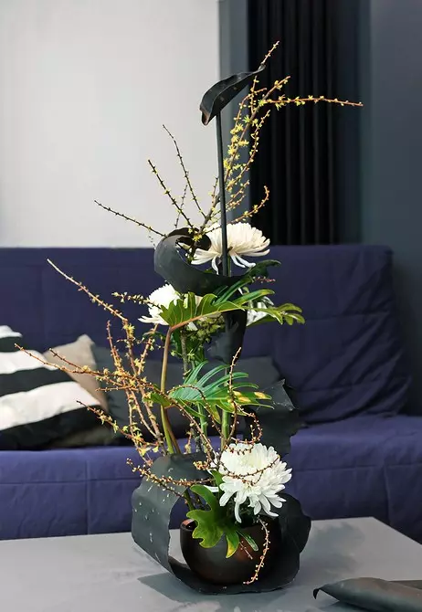 We make Iquiban from chrysanthemum, which will decorate the modern interior: 5 ideas from Florist 4052_9