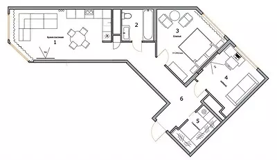 Lägenhet med 1 sovrum, som blev en treshka med ett omklädningsrum och ett skåp 4104_41