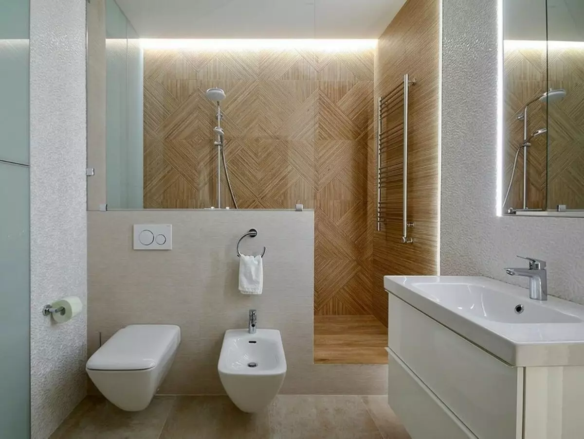Diseño de baño con ducha y baño: ideas interiores en 75 fotos - IVD.RU 4108_107