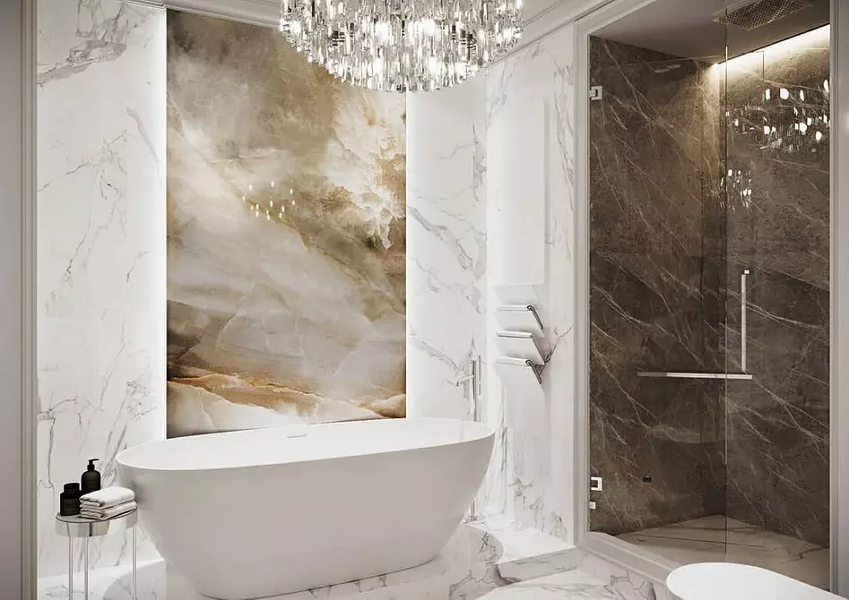 Badeværelse design med bad og bad: Interiør ideer på 75 billeder - Ivd.ru 4108_117