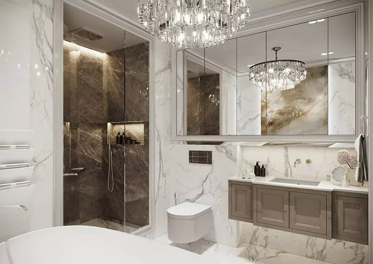 नुहाउने र स्नान को साथ बाथरूम डिजाइन: counteres 75 फोटोहरू - IVD.RU 4108_118