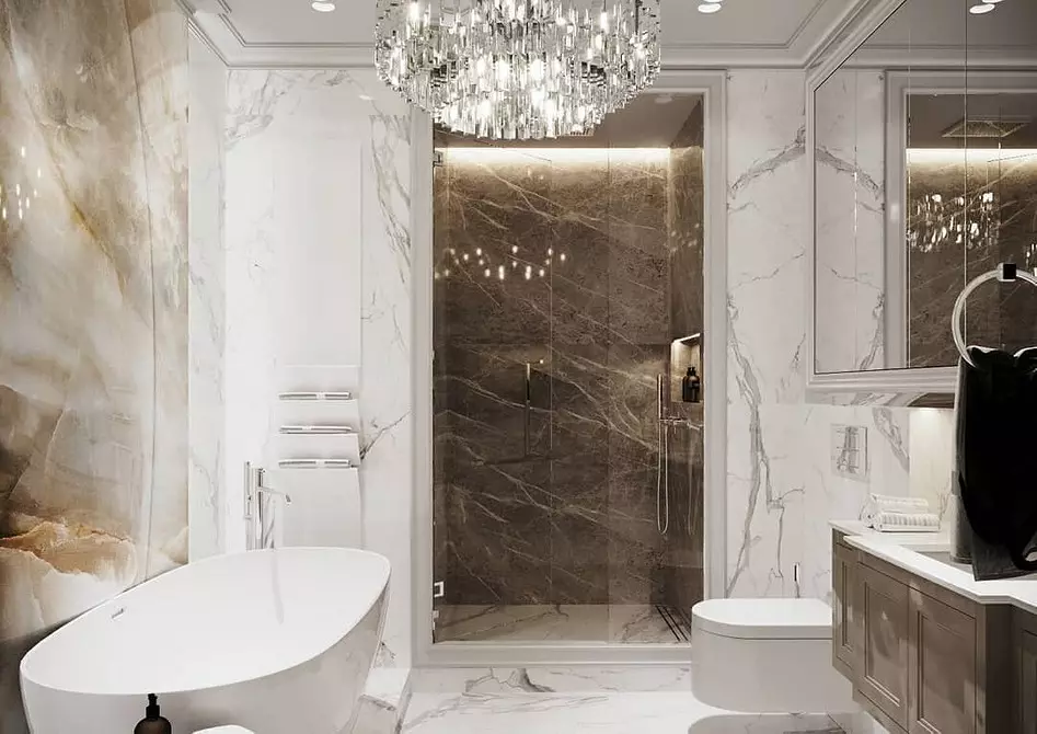 नुहाउने र स्नान को साथ बाथरूम डिजाइन: counteres 75 फोटोहरू - IVD.RU 4108_119