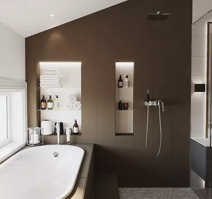 Design del bagno con doccia e bagno: idee interne su 75 foto - Ivd.ru 4108_124