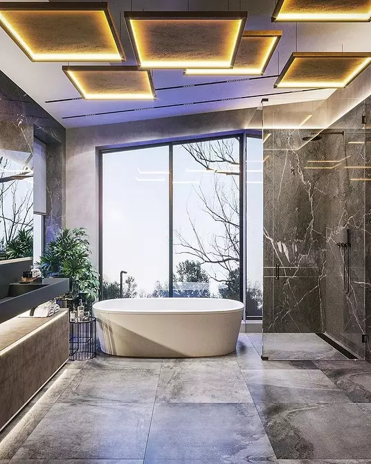 Badeværelse design med bad og bad: Interiør ideer på 75 billeder - Ivd.ru 4108_126