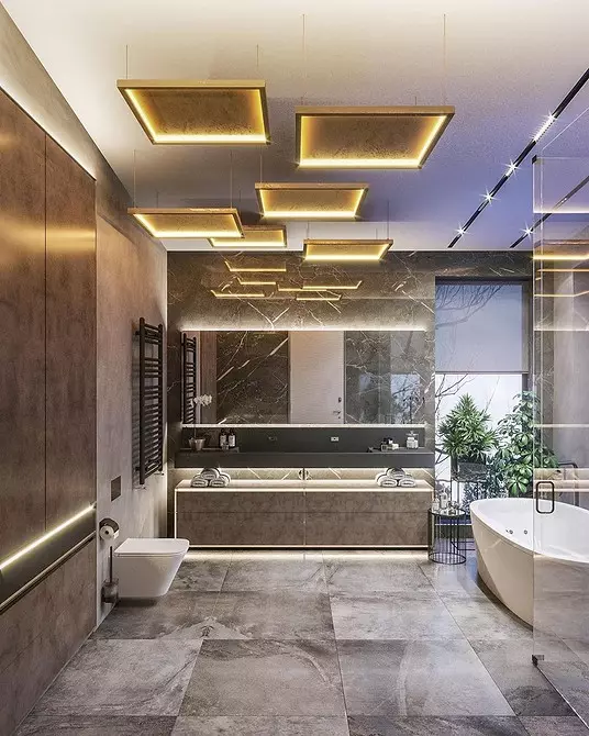 Diseño de baño con ducha y baño: ideas interiores en 75 fotos - IVD.RU 4108_127