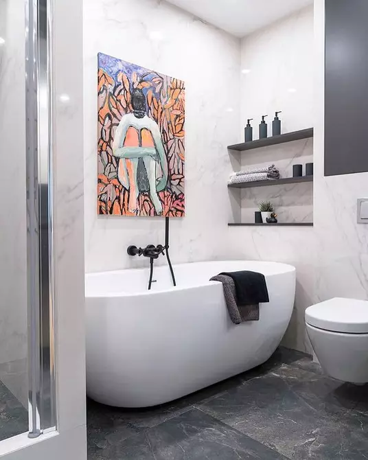 Badeværelse design med bad og bad: Interiør ideer på 75 billeder - Ivd.ru 4108_162