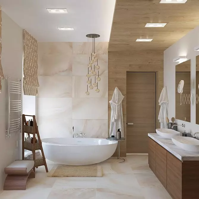 Diseño de baño con ducha y baño: ideas interiores en 75 fotos - IVD.RU 4108_170