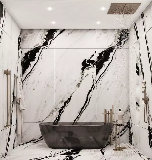 Diseño de baño con ducha y baño: ideas interiores en 75 fotos - IVD.RU 4108_180