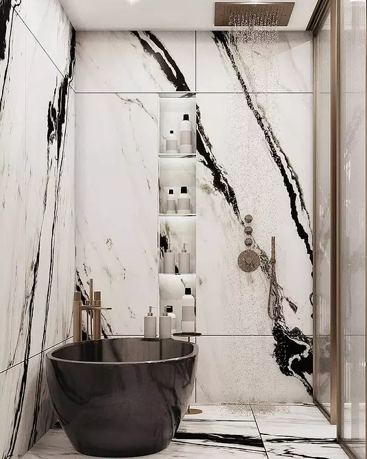 शॉवर आणि बाथसह स्नानगृह डिझाइन: 75 फोटोंवर इंटीरियर कल्पना - आयव्हीडी.आरयू 4108_181