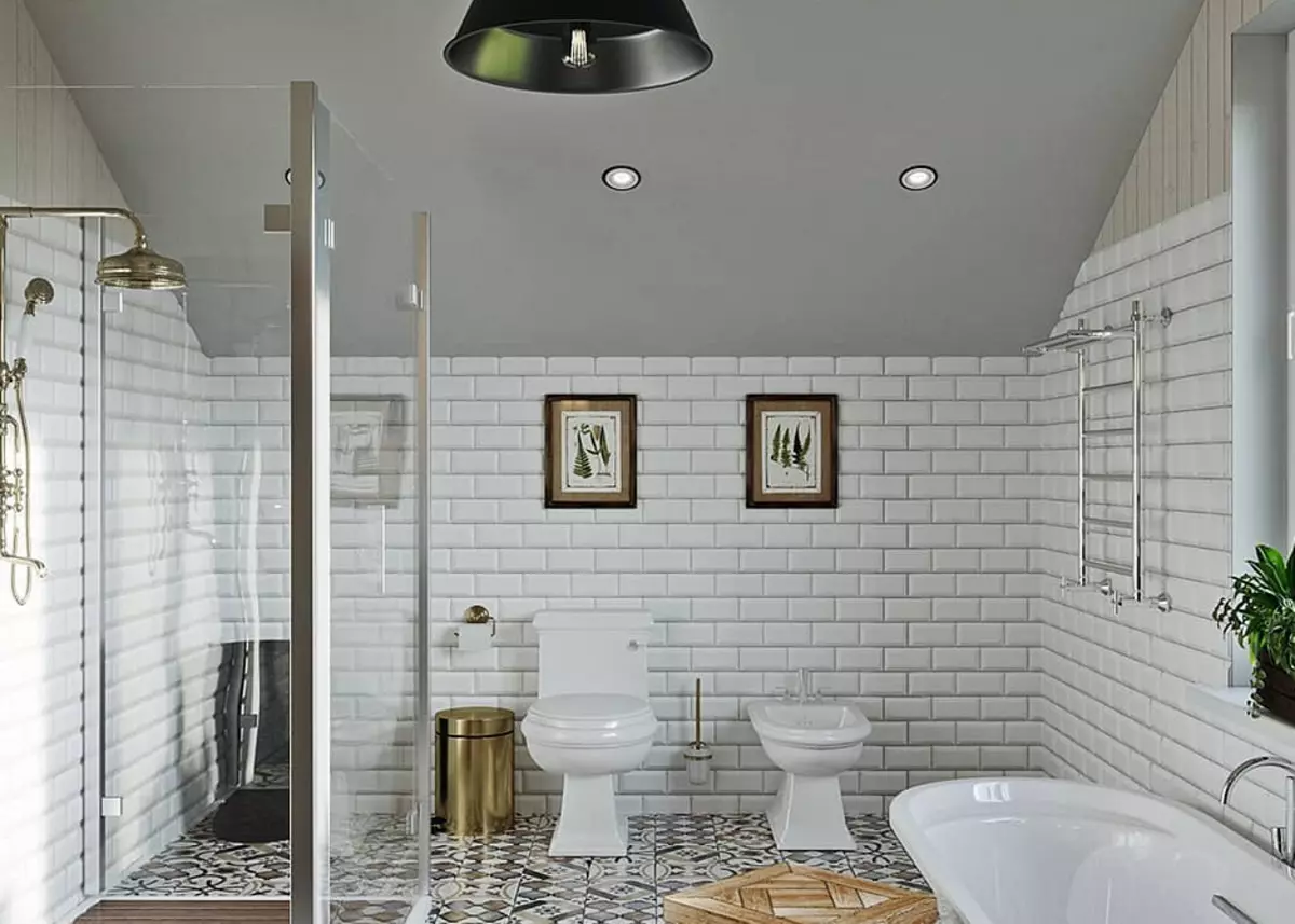 Badeværelse design med bad og bad: Interiør ideer på 75 billeder - Ivd.ru 4108_183
