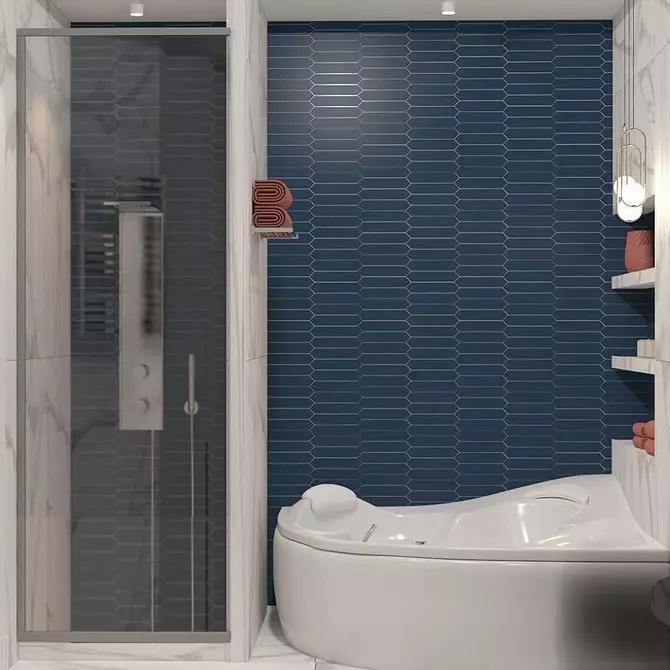 Diseño de baño con ducha y baño: ideas interiores en 75 fotos - IVD.RU 4108_20