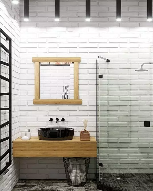 Diseño de baño con ducha y baño: ideas interiores en 75 fotos - IVD.RU 4108_21