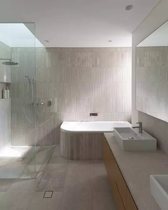 Diseño de baño con ducha y baño: ideas interiores en 75 fotos - IVD.RU 4108_22