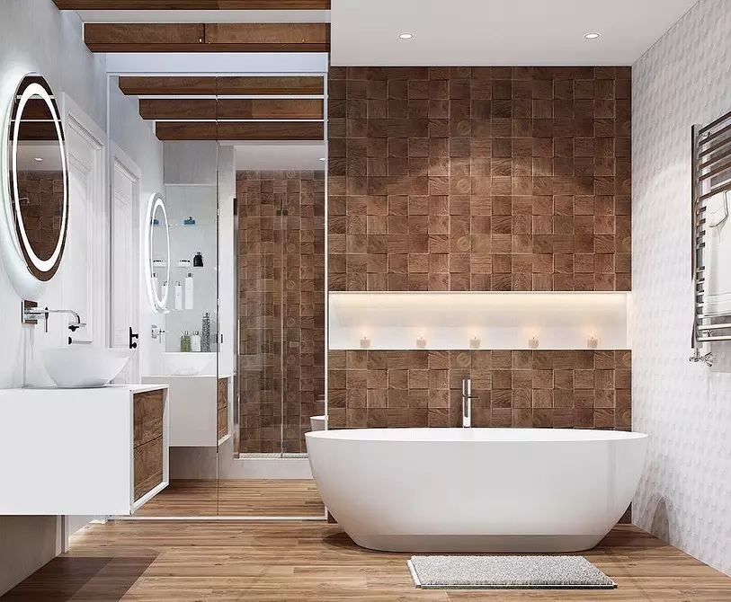 Duş ve Bath ile Banyo Tasarımı: 75 Fotoğraflar - IVD.RU 4108_48