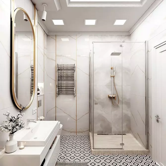 Diseño de baño con ducha y baño: ideas interiores en 75 fotos - IVD.RU 4108_51