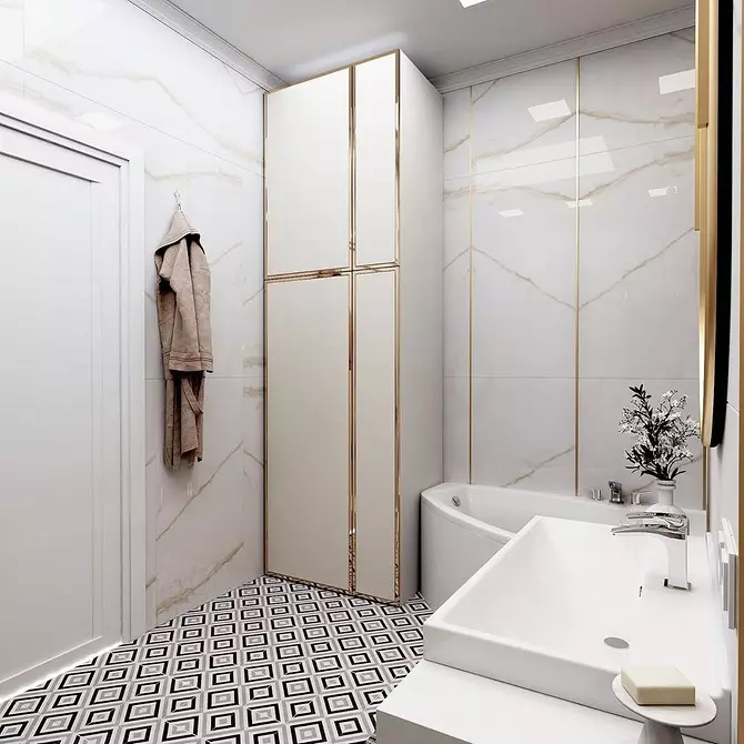Diseño de baño con ducha y baño: ideas interiores en 75 fotos - IVD.RU 4108_54