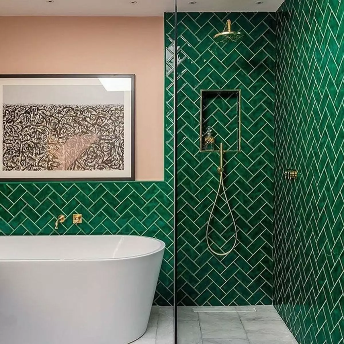 Duş ve Bath ile Banyo Tasarımı: 75 Fotoğraflar - IVD.RU 4108_58