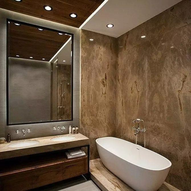 Дизайн на баня с душ и баня: Интериорни идеи на 75 снимки - Ivd.ru 4108_73