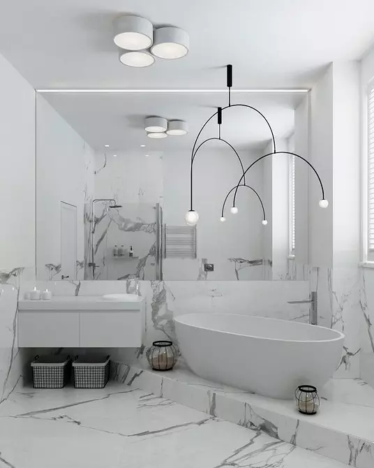 स्नान और स्नान के साथ बाथरूम डिजाइन: 75 तस्वीरें पर आंतरिक विचार - ivd.ru 4108_75