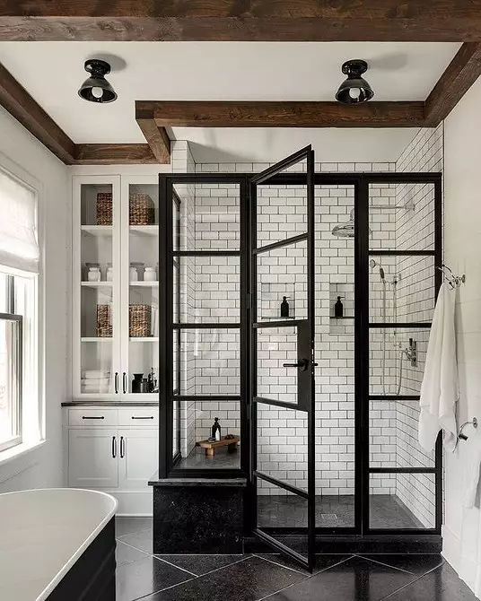Design de banheiro com chuveiro e banho: Idéias interiores em 75 fotos - IVD.RU 4108_77