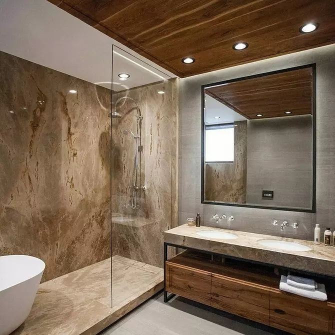 Diseño de baño con ducha y baño: ideas interiores en 75 fotos - IVD.RU 4108_78