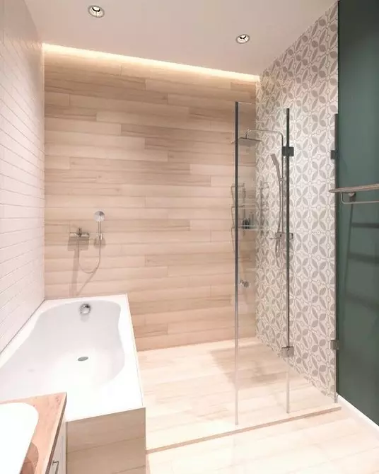 शॉवर आणि बाथसह स्नानगृह डिझाइन: 75 फोटोंवर इंटीरियर कल्पना - आयव्हीडी.आरयू 4108_80