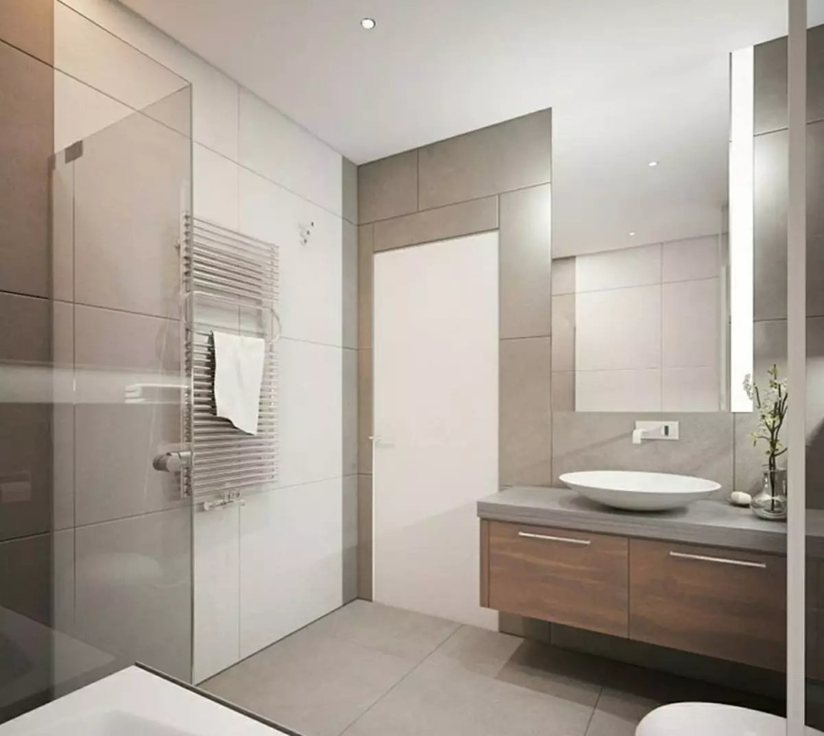 नुहाउने र स्नान को साथ बाथरूम डिजाइन: counteres 75 फोटोहरू - IVD.RU 4108_82