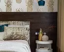 Giunsa ang mga tigdesinyo naggamit sa mga wallpaper sa accent: 8 Mga pananglitan gikan sa mga Interiors 4180_16