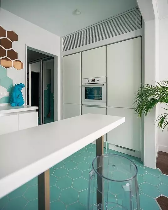 Vypracujeme kombinovaný kuchynský priestor a chodba: pravidlá pre dizajn a zoning 4265_32