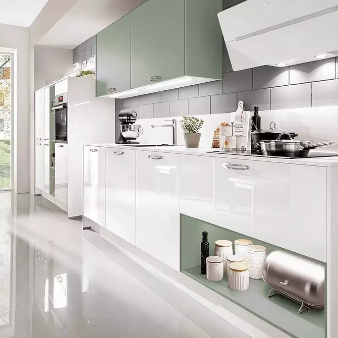 Elaborem espai combinat de cuina i passadís: normes per al disseny i la zonificació 4265_33