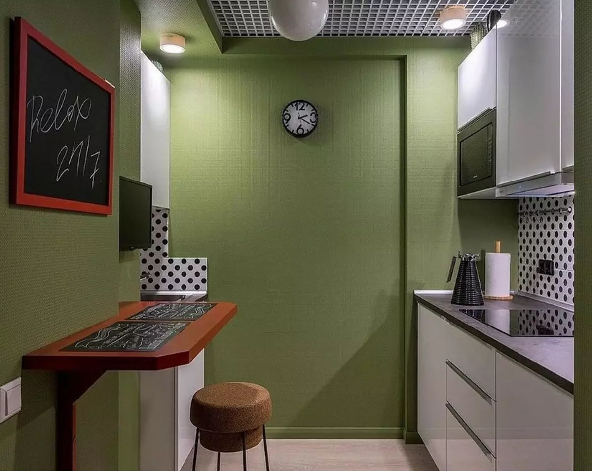 Kami ngagambar rohangan dapur sareng lorong: Aturan pikeun desain sareng zoning 4265_97