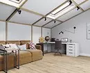 Ako vydať interiér podkrovie na Dachi s dvojitou alebo jednou strechou 4292_124