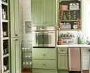 Небанал избор: фисташка боја во внатрешноста на кујната (70 фотографии) 4358_106