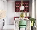 نونبيل جي چونڊ: پستا جو رنگ باورچی خانه جي داخلي ۾ (70 فوٽو) 4358_120