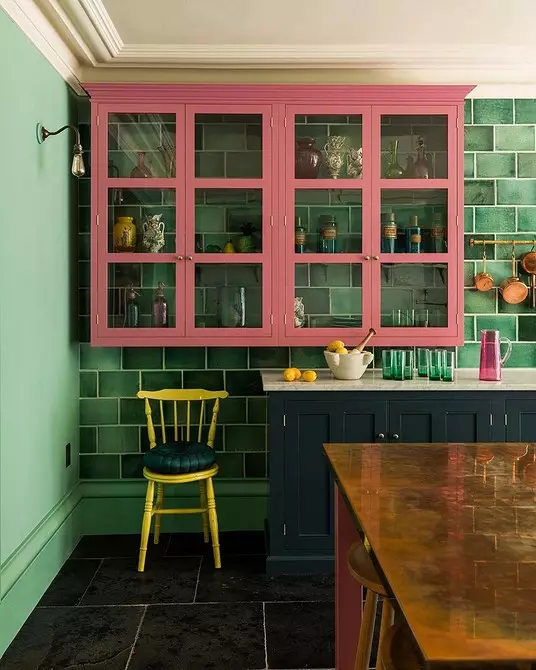 اختيار نويل: لون الفستق في المطبخ الداخلية (70 صورة) 4358_48