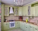 Небанальний вибір: фісташковий колір в інтер'єрі кухні (70 фото) 4358_81