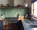 Nebanale kar: Pistache-kleur yn 'e keuken ynterieur (70 foto's) 4358_94