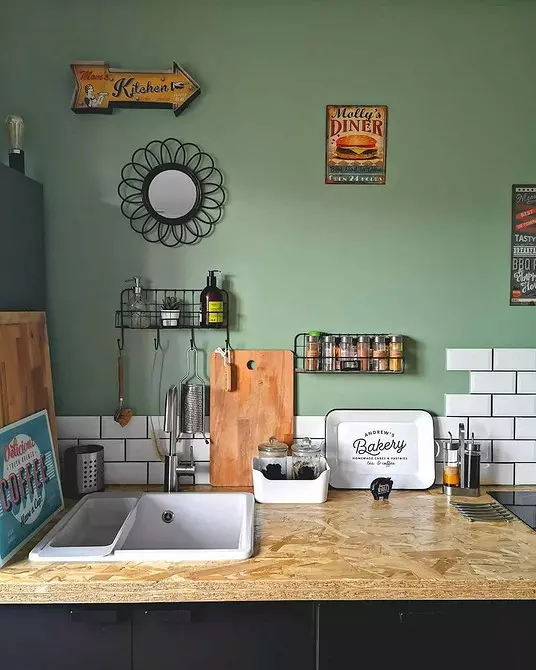 Lựa chọn NeBanal: Màu hồ trăn trong nội thất nhà bếp (70 hình ảnh) 4358_97